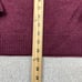 L.L.Bean 100% Lambswool V-Neck Sweater Mens Large Burgundy Classic Warm Cozy
