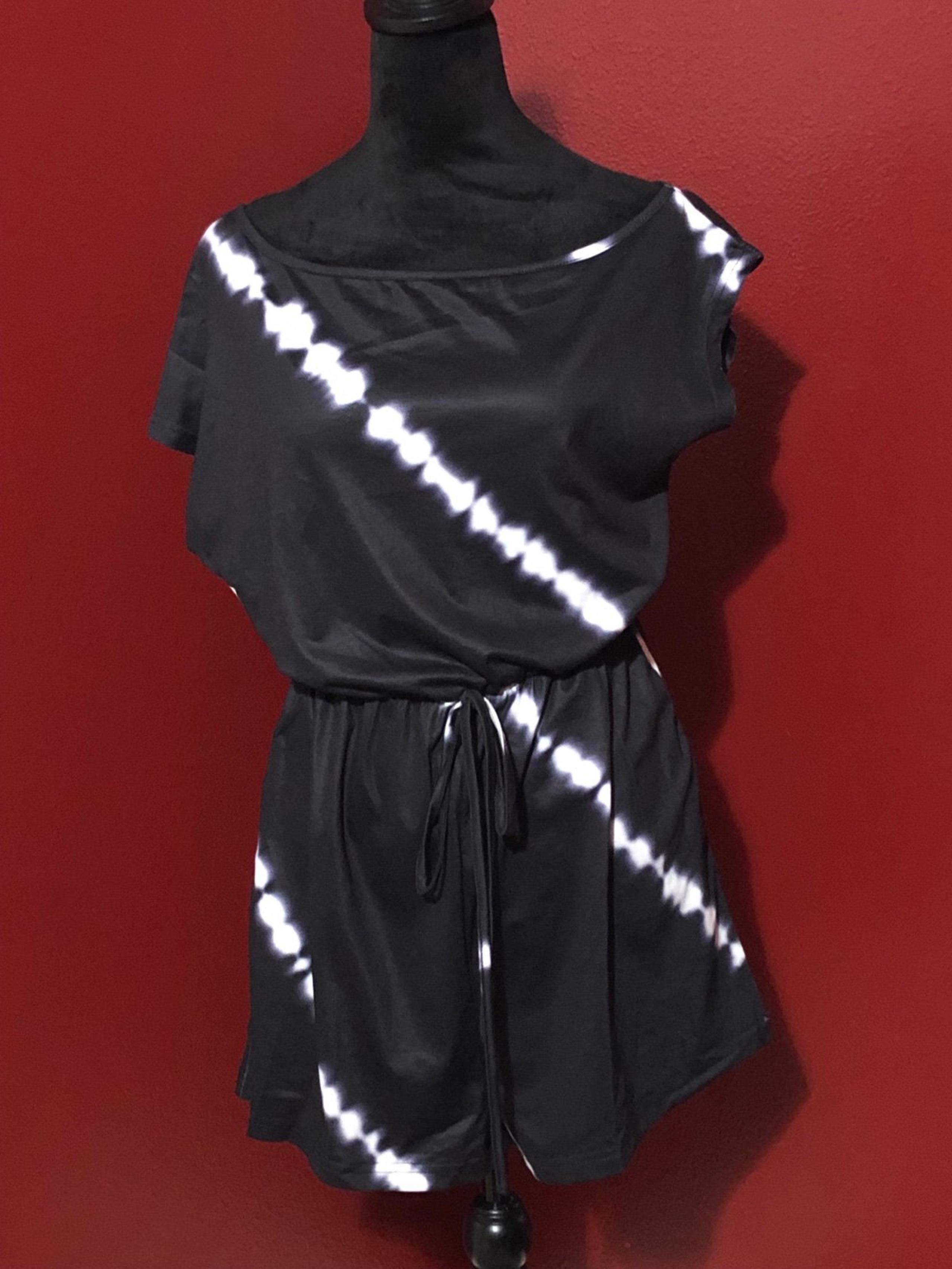 Black and White Tie Dye Romper