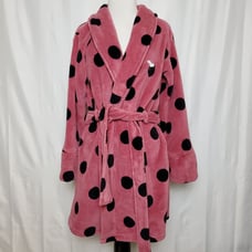 Pink Victoria's Secret Polka Bathrobe XS