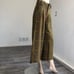 Dressto CALCA ESTAMPA XADREZ OLIVA wide