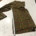 Dressto CALCA ESTAMPA XADREZ OLIVA wide