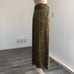 Dressto CALCA ESTAMPA XADREZ OLIVA wide