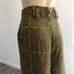 Dressto CALCA ESTAMPA XADREZ OLIVA wide