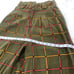 Dressto CALCA ESTAMPA XADREZ OLIVA wide