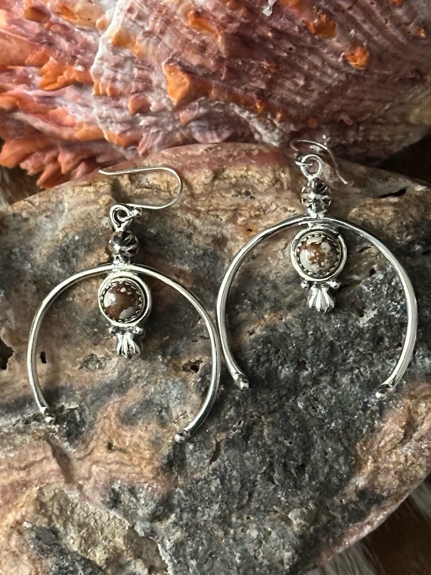 Wild Horse Statement Naja southwestern sterling silver earrings