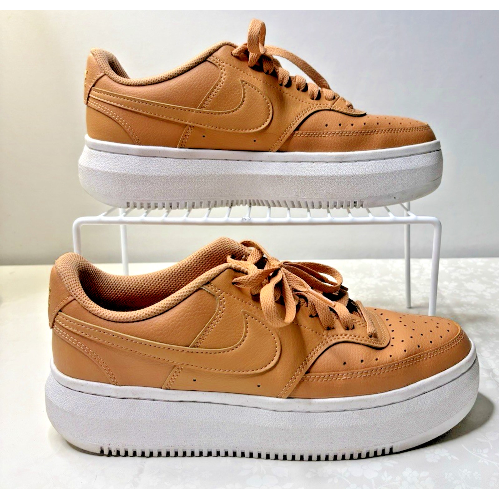 Size 11- Nike Court Vision Alta Light Cognac