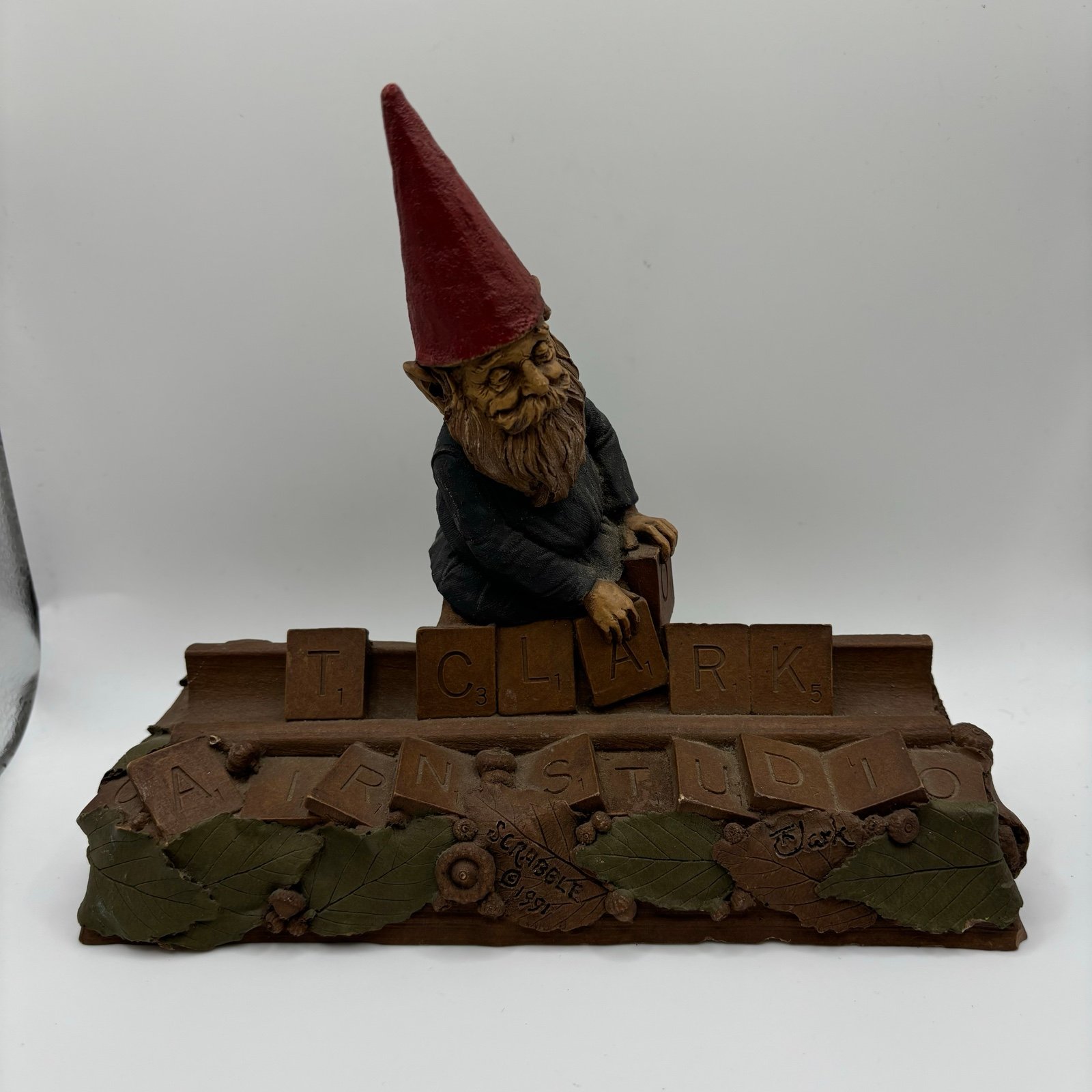 Tom Clark Creations Gnome Sign SCRABBLE #23 Year 1991