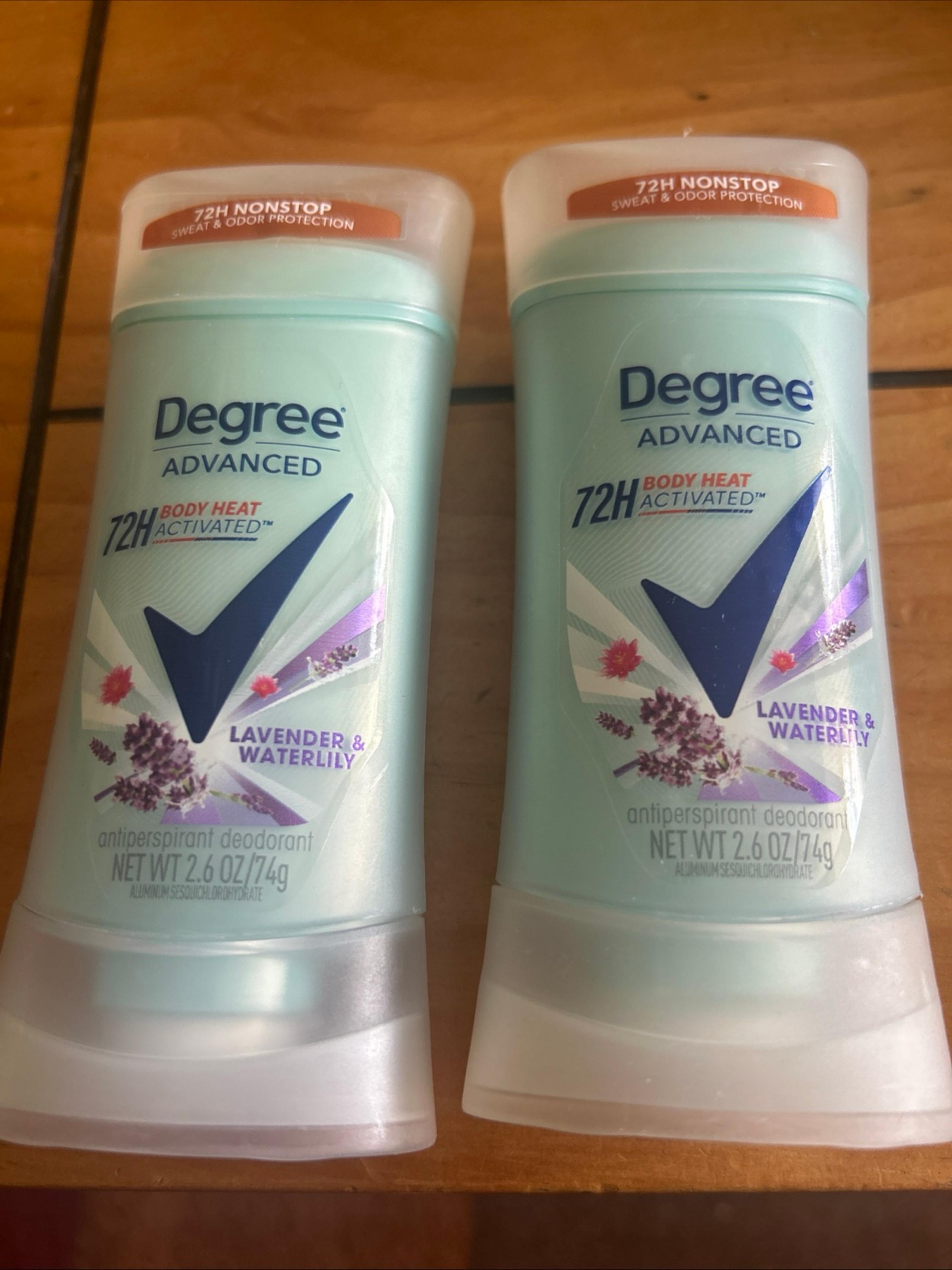 TWO Degree Advanced Antiperspirant Deodorant Lavender & Waterlily 2.6 oz 2-3/27
