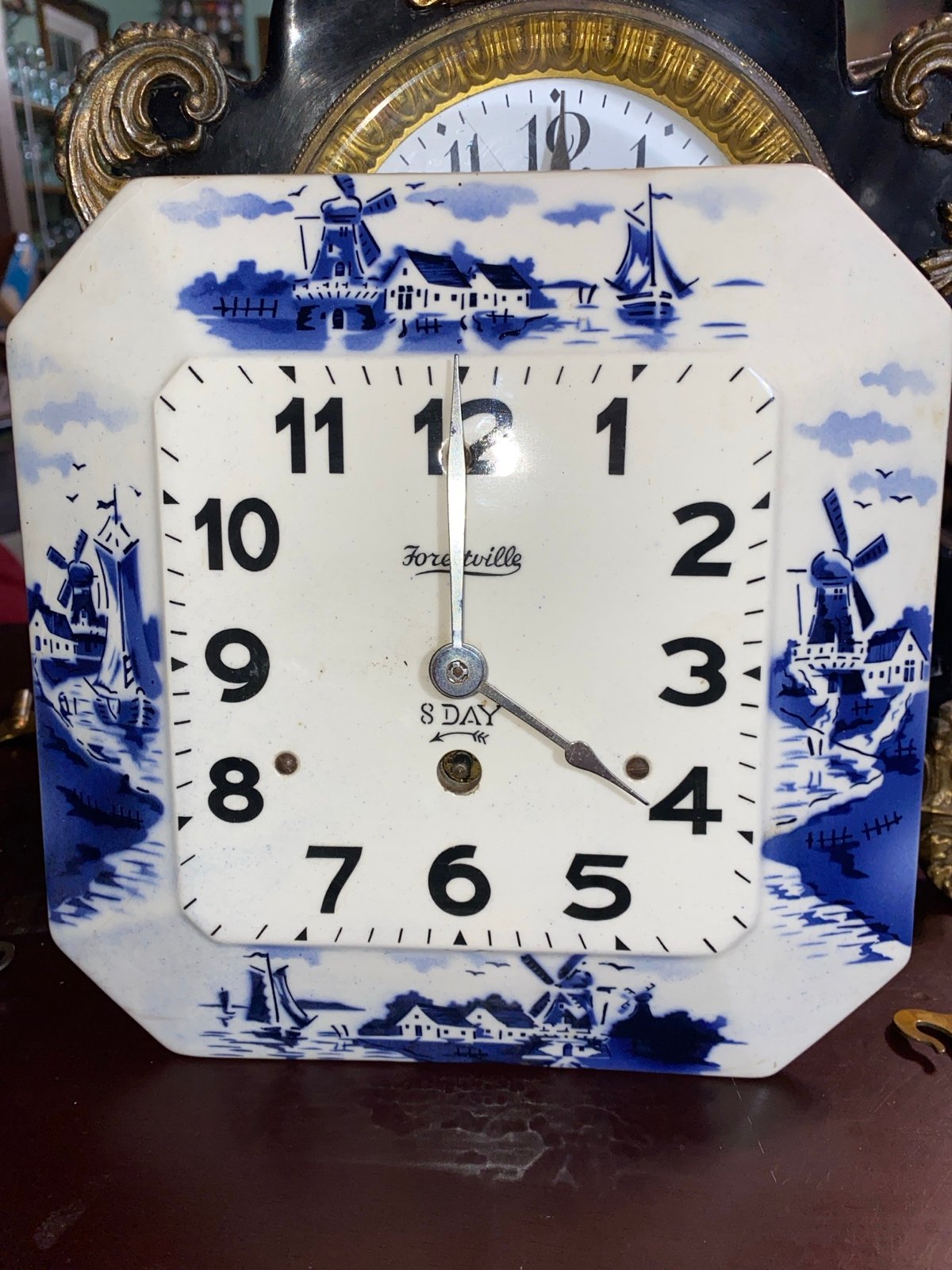 Forestville 8 Day Wall Clock WORKS