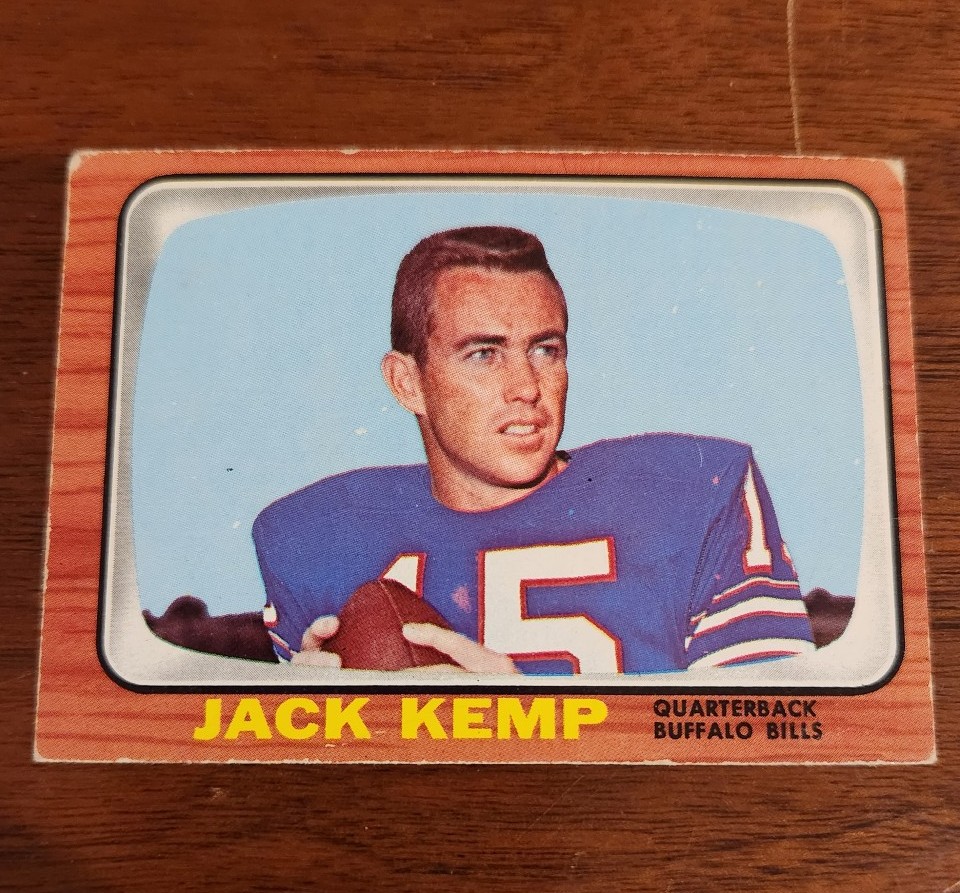 1966 topps football jack Kemp Buffalo bills hof
