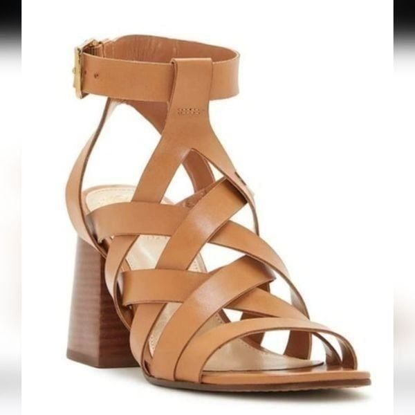 New Vince Camuto Sutellie Sandal (Women) brown leather size 6