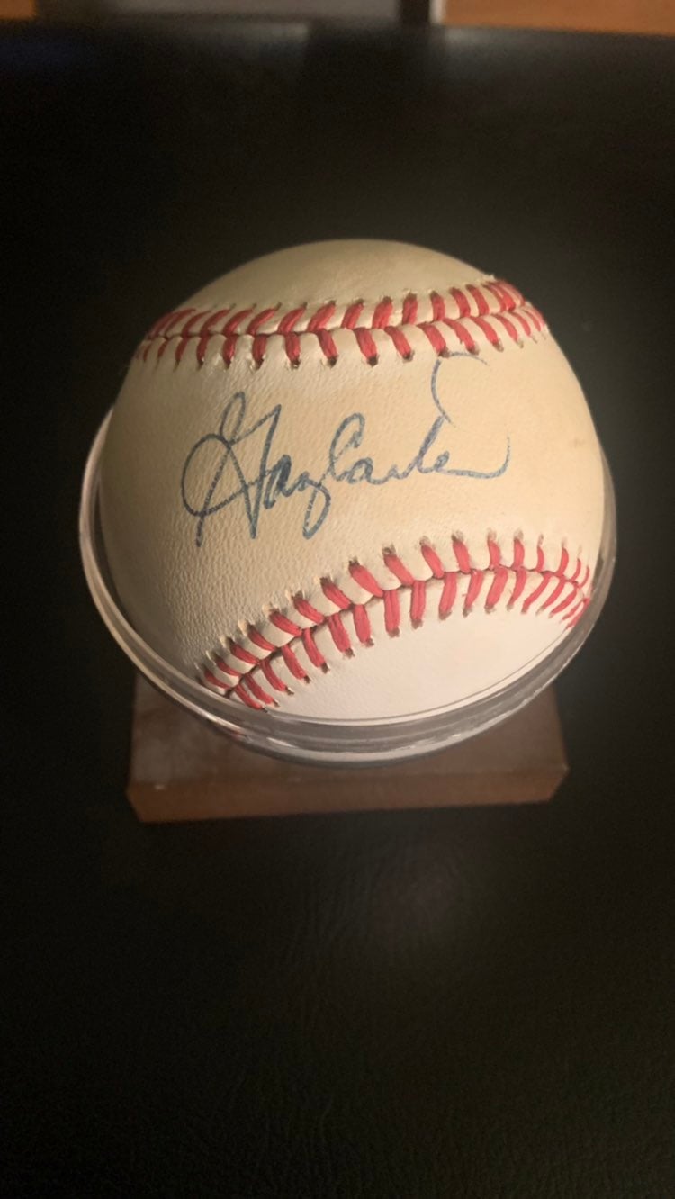 Gary Carter signed baseball New York Met