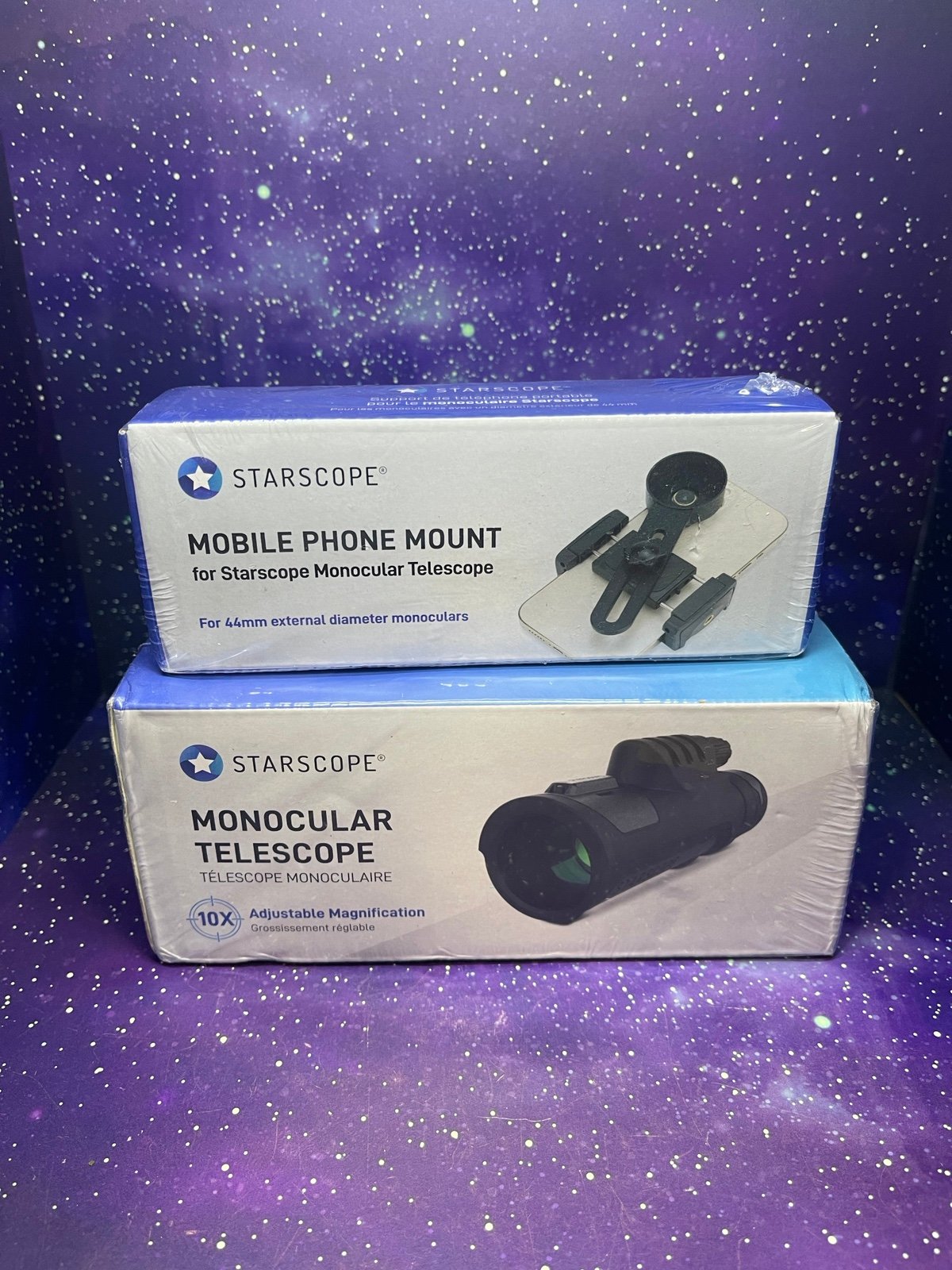 BNIB Starscope Monocular Telescopr and Mobile Phone Mount
