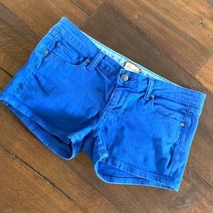 PAIGE Women's Purple Blue Denim Jean Shorts!