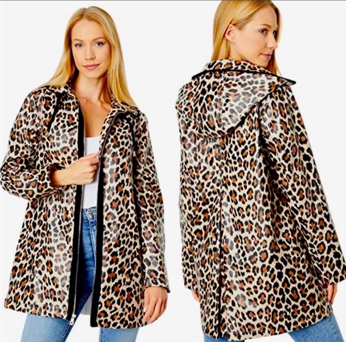 Kate Spade Leopard rain coat