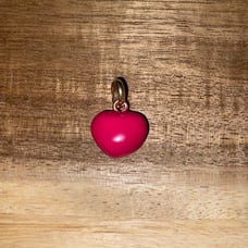 Links of London sterling silver and enamel heart charm
