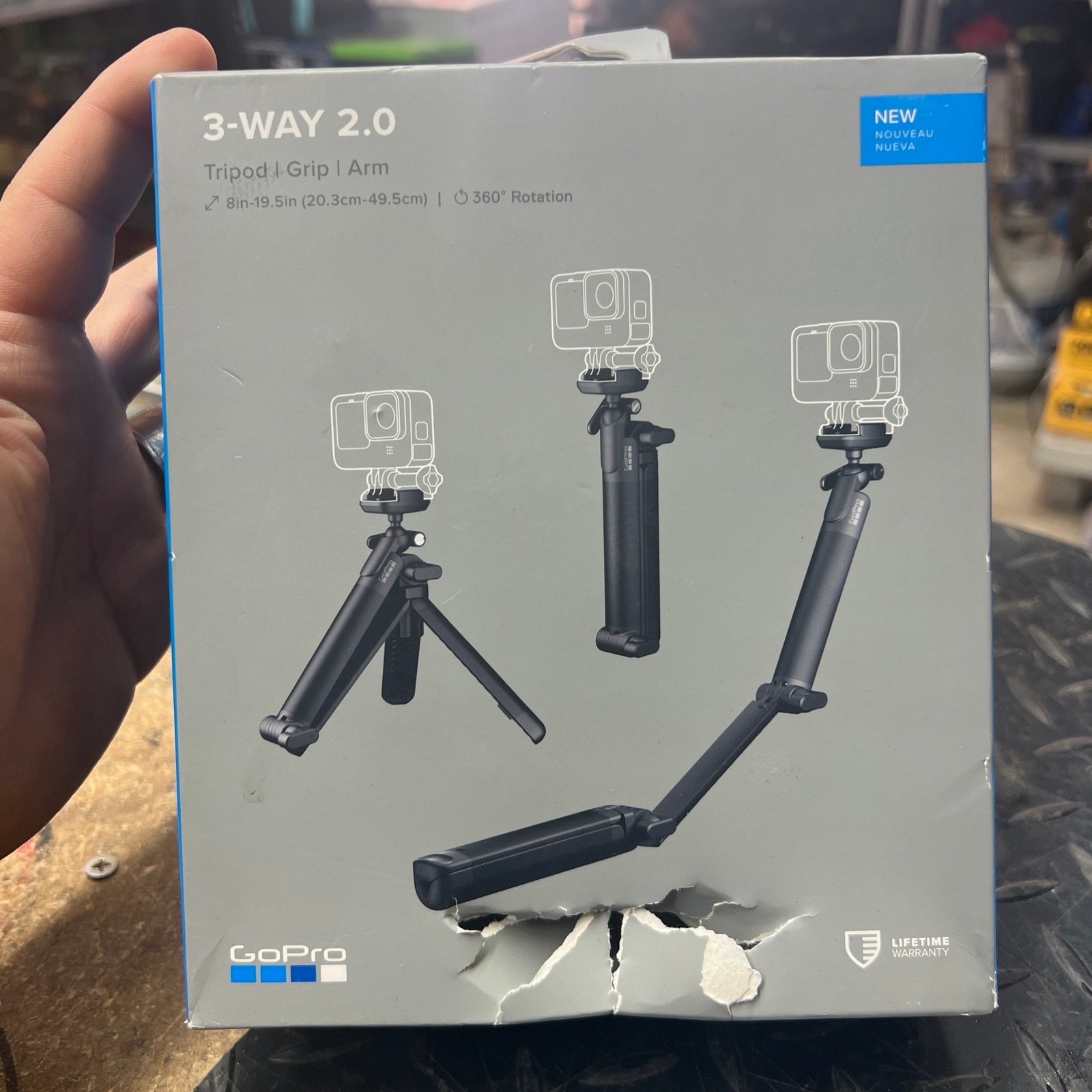 GoPro AFAEM-002 3-Way 2.0 Hand Grip - Black