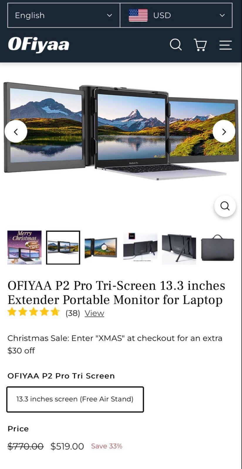 OFIYYA P2 Tri-Screen *Brand New*