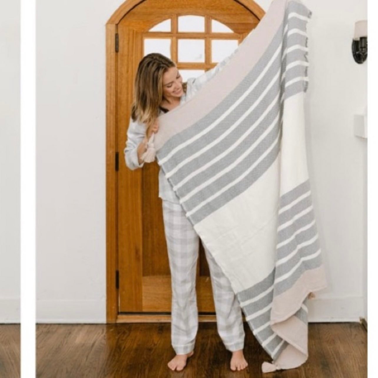 Imani Collective Large Throw Blanket in Slate