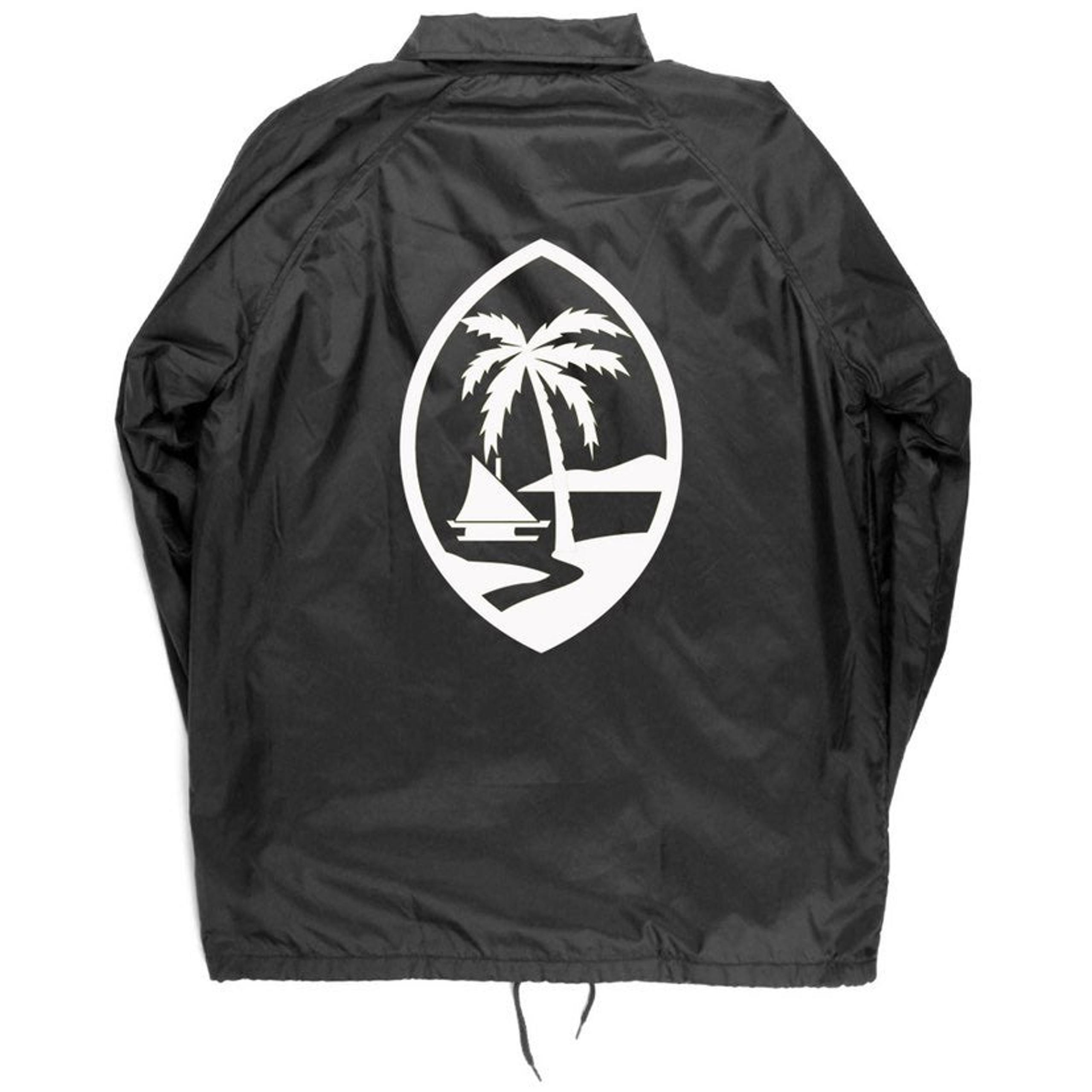 Guam chamorro Custom Button Up windbreaker jacket