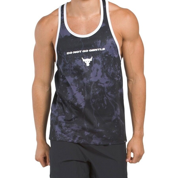 NEW PROJECT ROCK Under Armour Do Not Go Gentle Iron Paradise Tank Men's XL 50
