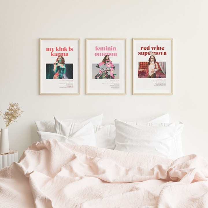 Chappell Roan set of 3 Prints, Chappell Roan Poster, Casual Poster, Pink Pony Cl