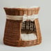 Natural round wicker cat house and small dog house, eco pet house, organic bed f