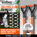 Garden Tool Organizer 10 Pack Shovel Holder Wall Mount Broom Mop Spring Grip
