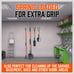 Garden Tool Organizer 10 Pack Shovel Holder Wall Mount Broom Mop Spring Grip