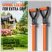 Garden Tool Organizer 10 Pack Shovel Holder Wall Mount Broom Mop Spring Grip