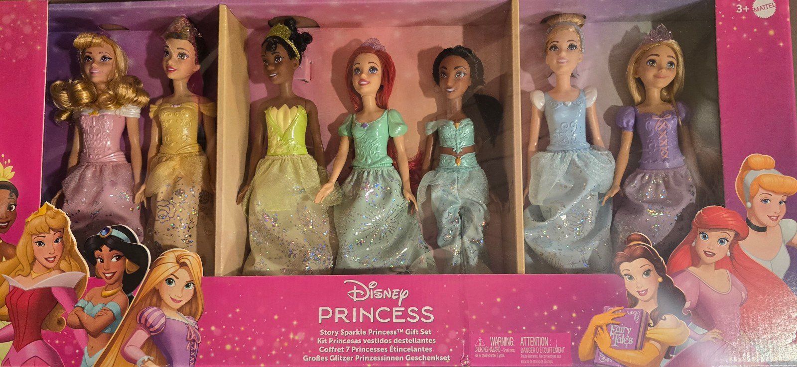 Disney Princess 12.7 Story Sparkle Princess Doll Gift Set - 7pk