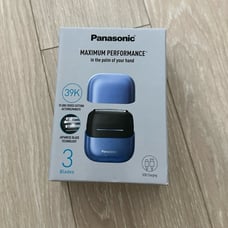 Panasonic Compact Shaver On-The-Go Razor with 3-Blade Cutting System