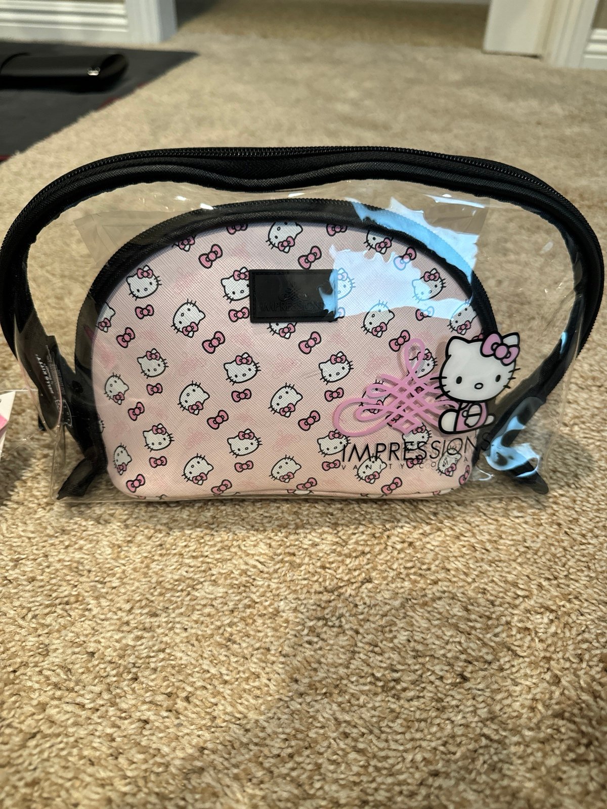 Impressions Vanity Hello Kitty 2 PCs Nested Clutch Purses for Women, Water Resis