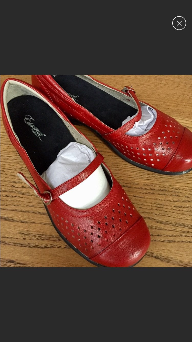 NEW Red Aetrex Mary-Janes