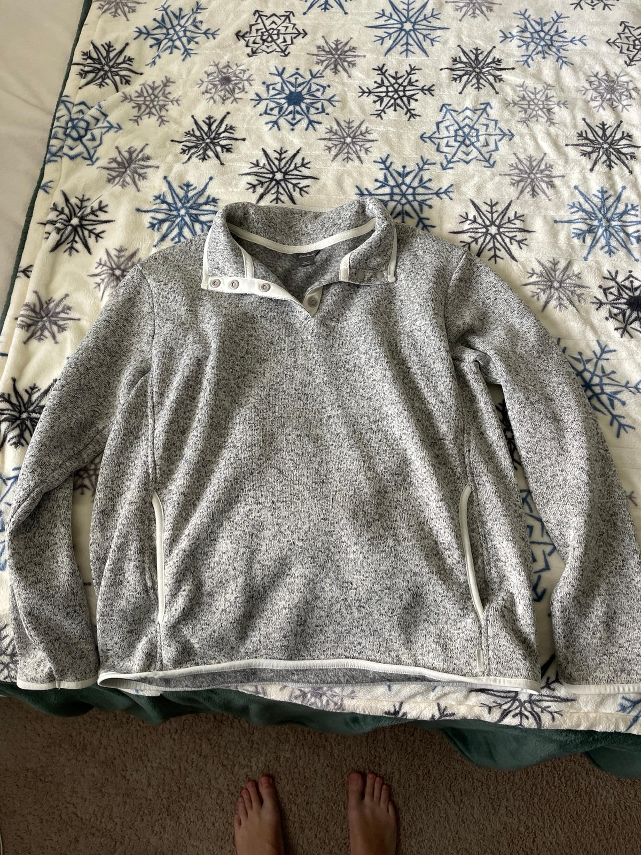 Eddie Bauer Fleece Button Pullover
