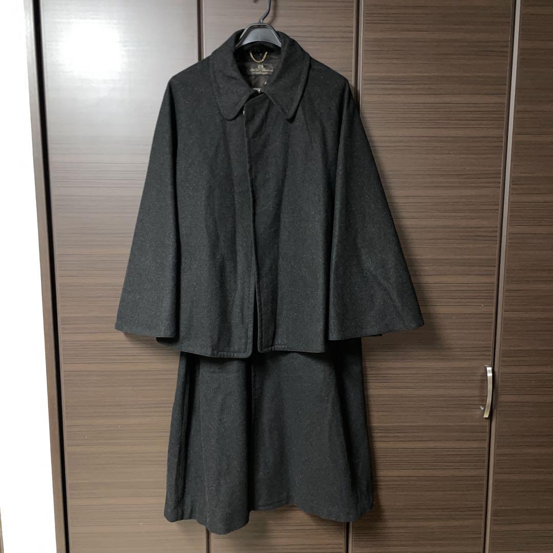 Wool Peacoat Dark Gray Poncho