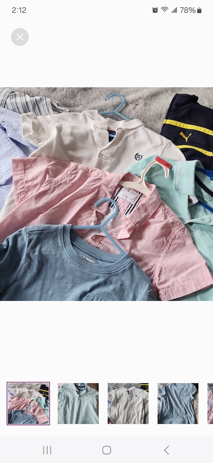 Boys 9 piece top lot size 5/6