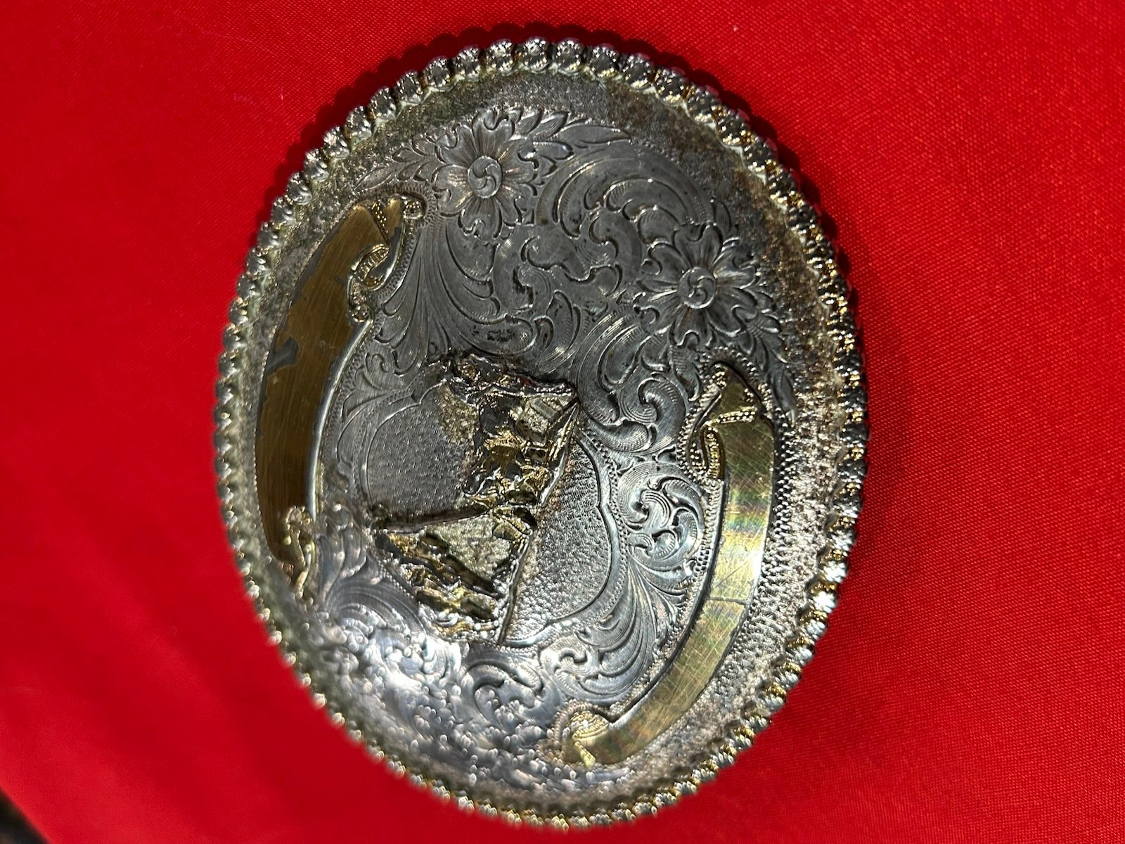 VTG Montana Silversmith Belt Buckle