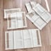 Vintage 16 PCs Beige Linen Lace Brown Embroidered Placemat & Napkins Beautiful