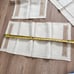 Vintage 16 PCs Beige Linen Lace Brown Embroidered Placemat & Napkins Beautiful