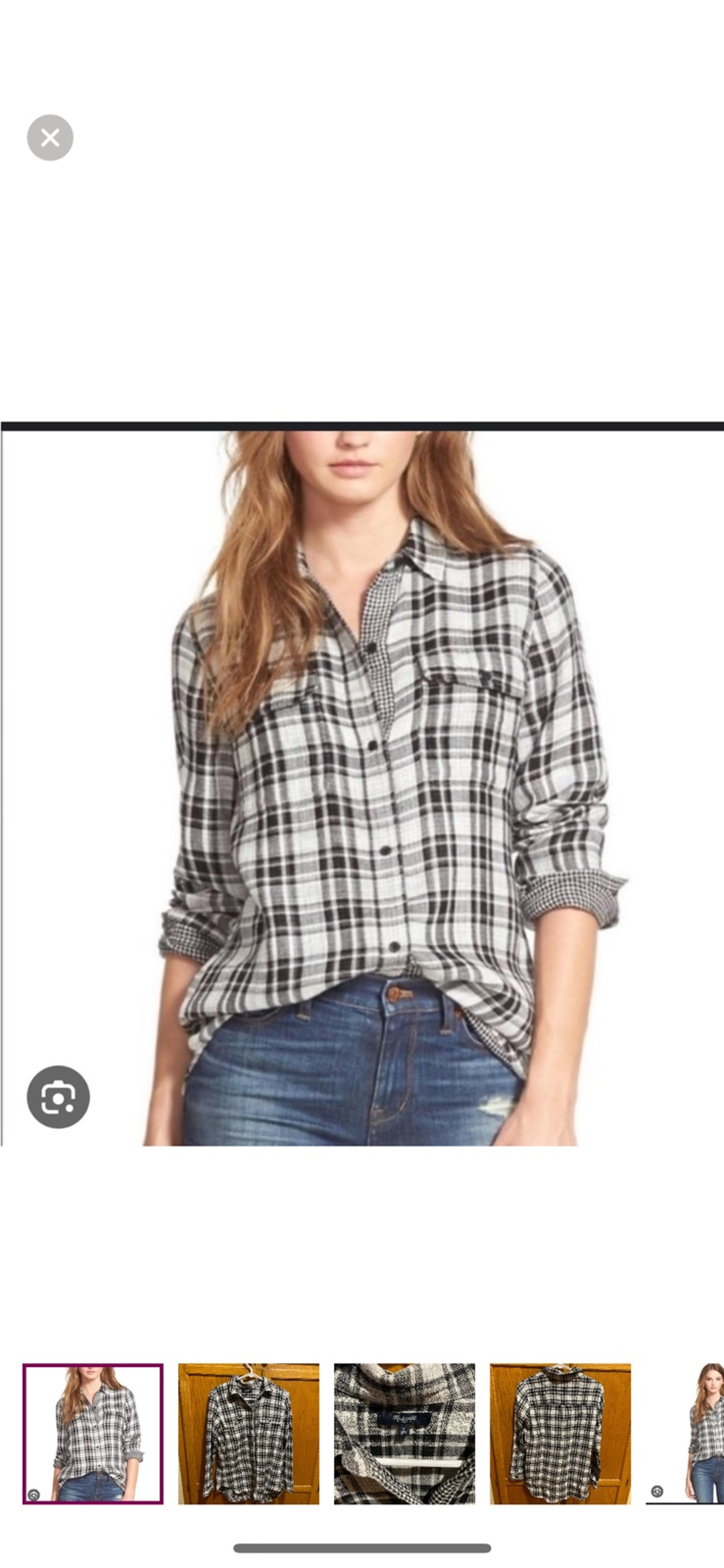 Madewell Kemp Plaid Ex-Boyfriend shirt