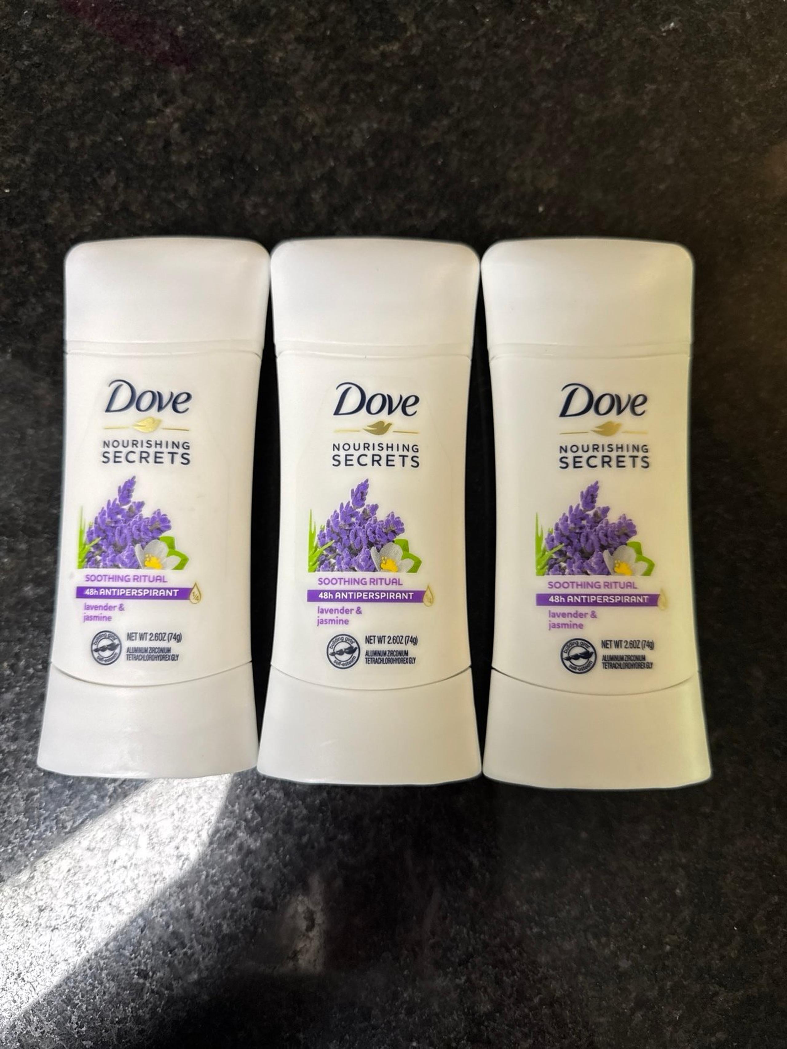 3 Dove Nourishing Secrets Lavender & Jasmine 48 Hour Antiperspirant Deodorants