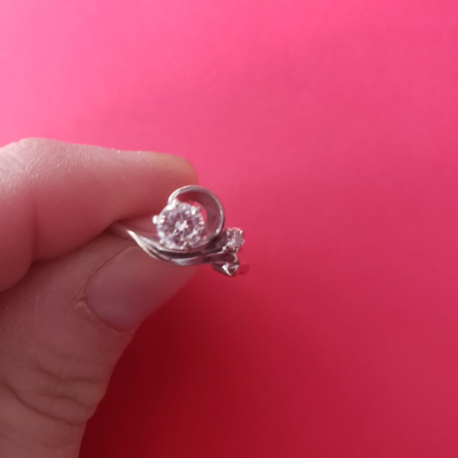 14 Karat White Gold Ring