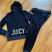 Women’s Juicy Couture Sz M-L hoodie sweatpants sweatsuit bling
