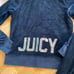 Women’s Juicy Couture Sz M-L hoodie sweatpants sweatsuit bling