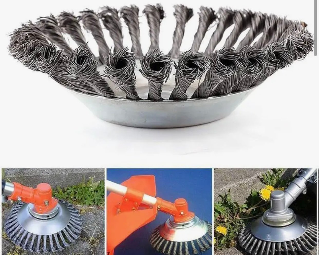 Grass Trimmer Head Steel Wire Trimming Head Rusting Brush Cutter Mower Wire Weed