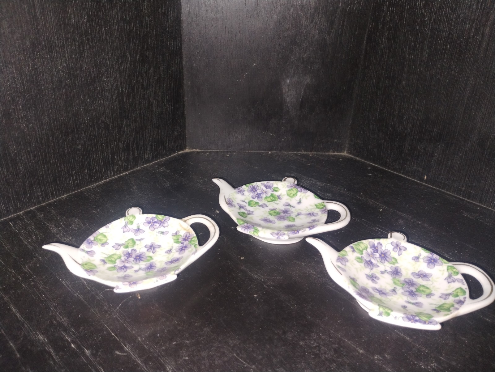 LEFTON VIOLET CHINTZ Tea Bag Holder – 1793V