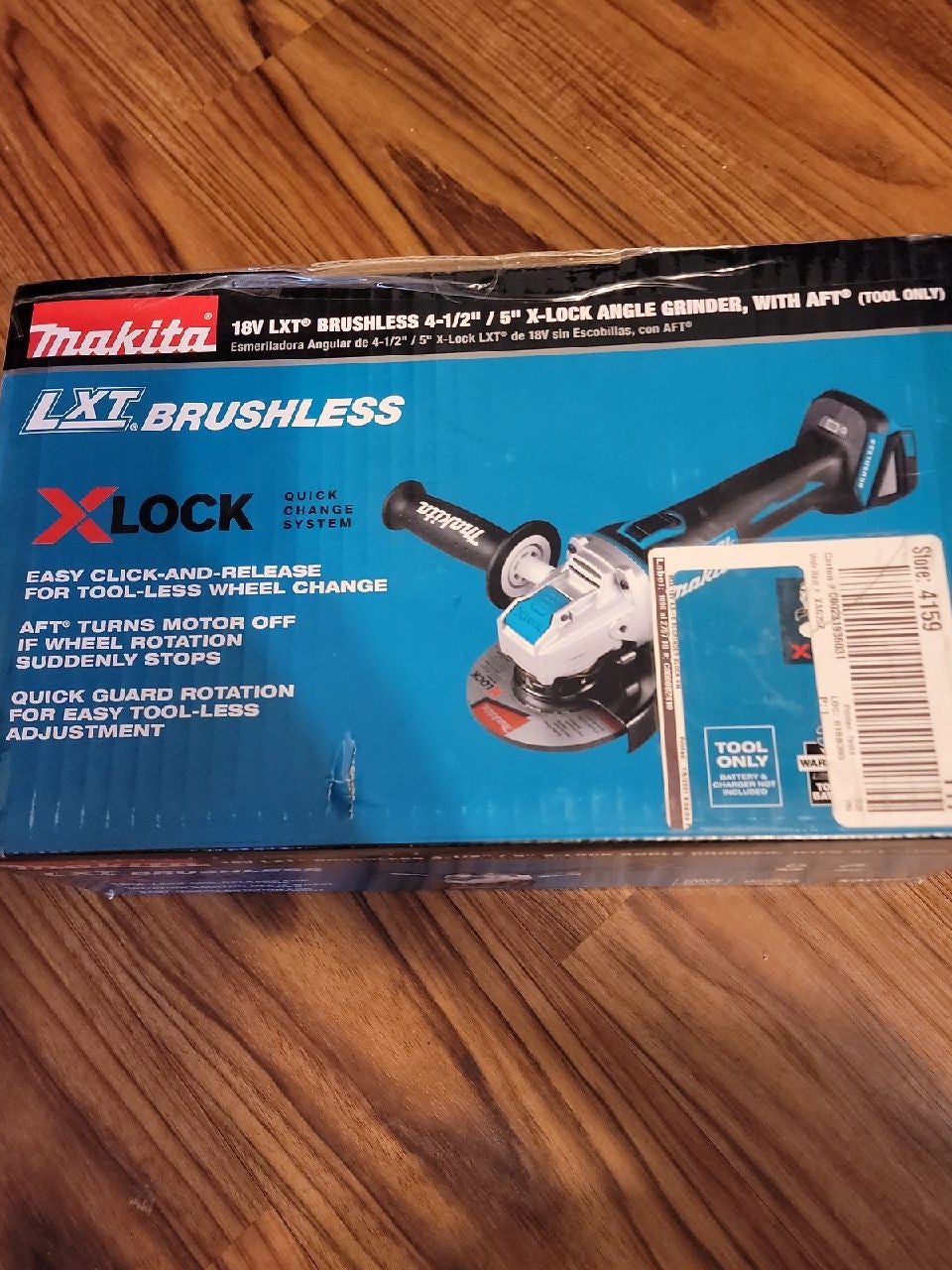 Makita LXT Brushless X-Lock Angle Grinder