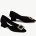 C.Paravano Alessia embellished middle heel black pumps