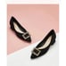C.Paravano Alessia embellished middle heel black pumps